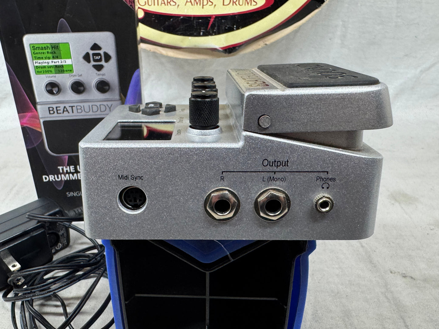 Singular Sound BeatBuddy beat buddy Drum Machine Pedal with Power Supply + Box