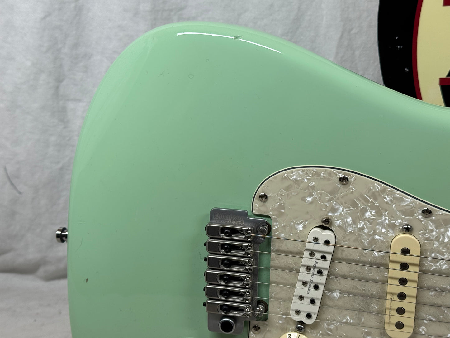 Fender USA Jeff Beck Stratocaster Guitar with Case 2015 - Surf Green / Rosewood fingerboard
