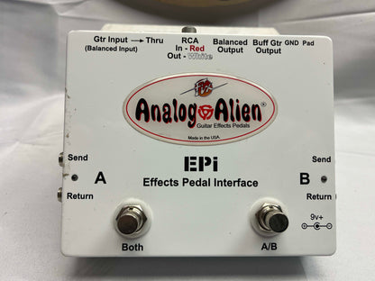Analog Alien EPI Effects Pedal Interface ABY Effects Loop Pedal with Box