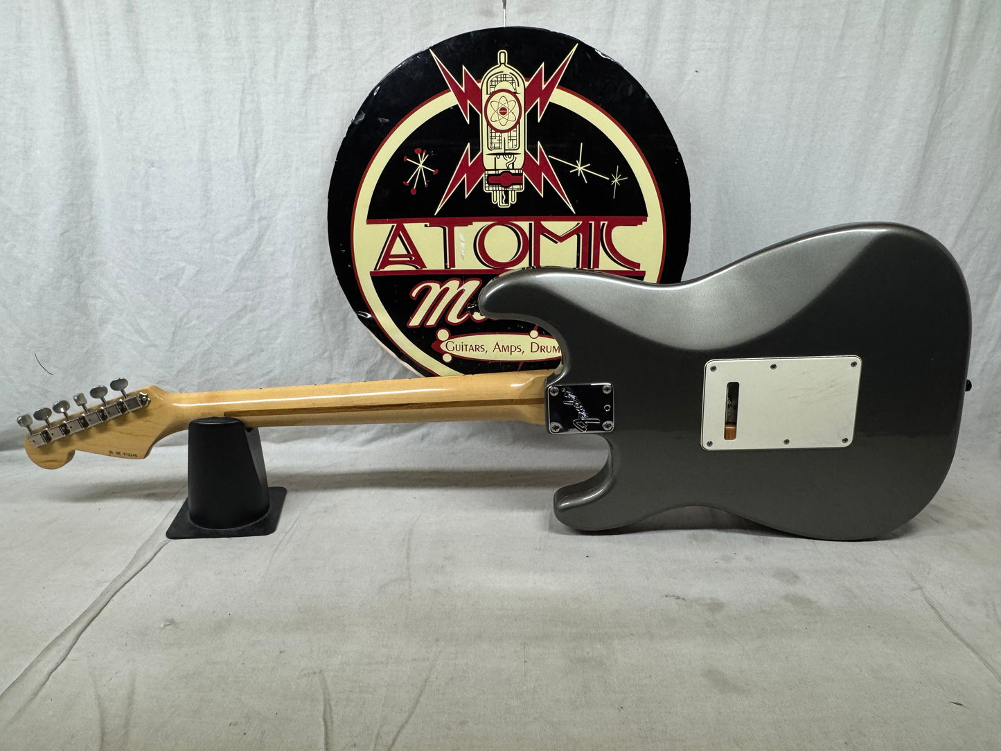 Fender USA Eric Clapton Stratocaster Guitar with Case - Lace Sensor Pickups 1993 - Pewter / Maple neck