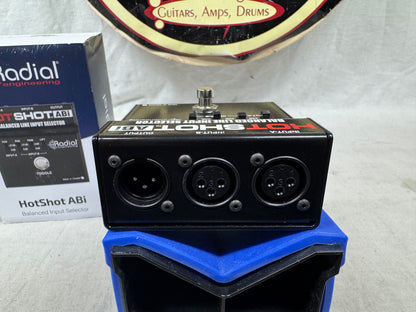 Radial Engineering HotShot hot shot ABi Balanced Line Input Selector ABY Pedal with Box