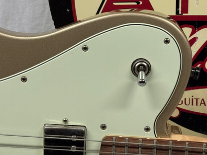 Fender Chris Shiflett Telecaster Deluxe Guitar with Case 2019 - Shoreline Gold / Rosewood fingerboard