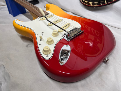 Fender Player Plus Stratocaster Strat Left-Handed Lefty Electric Guitar MIM - Made in Mexico - Tequila Sunrise