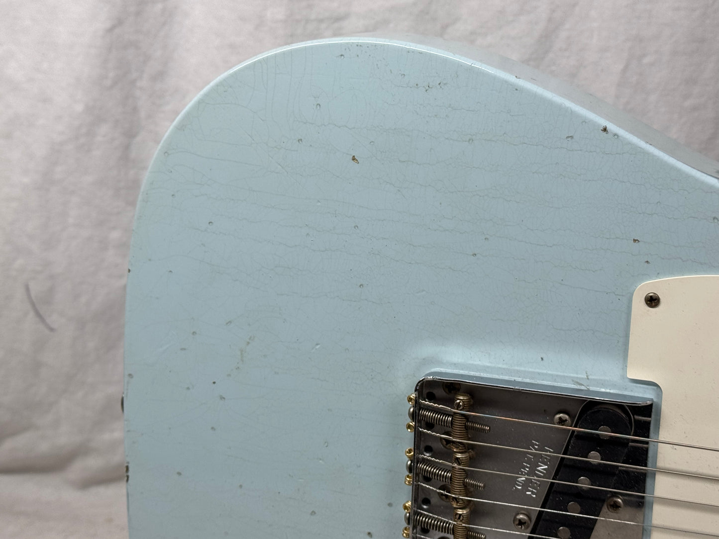 Fender USA Custom Shop 1959 '59 Telecaster Journeyman Guitar with COA + Case 2024 - Aged Sonic Blue / Maple neck