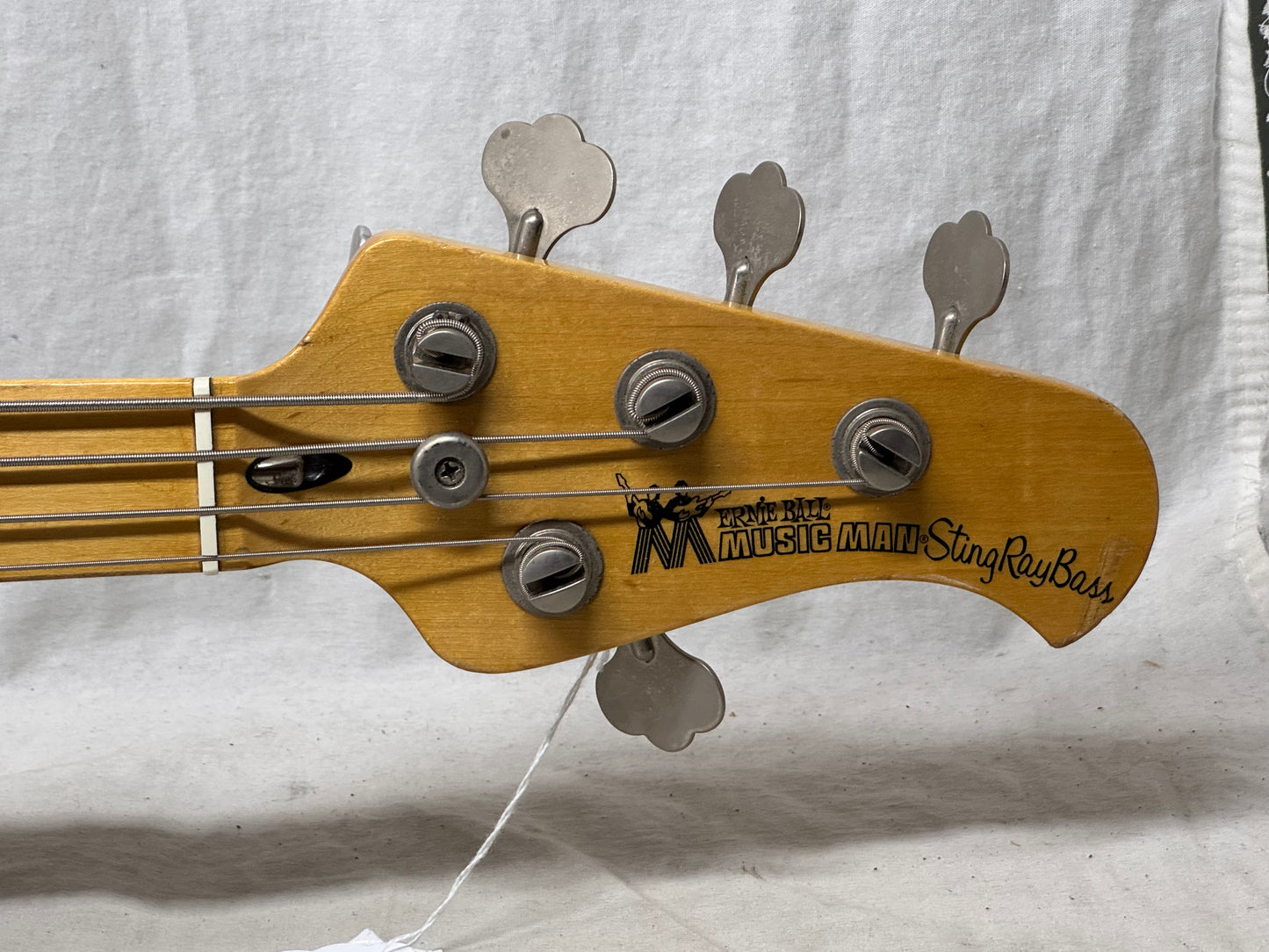 Ernie Ball Music Man StingRay sting ray 4H 4 h 4-string Bass with Gator Case - Black / Maple neck