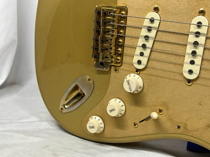 Fender 50th Anniversary Golden Stratocaster Strat Electric Guitar - Image 5