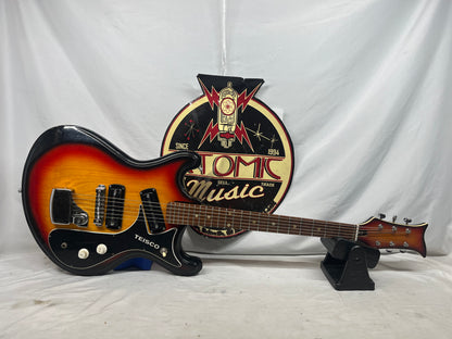 Teisco V-2 Doublecut Electric Guitar MIJ - Made in Japan - No Tremolo Arm