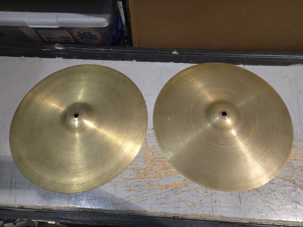 Zildjian 15" A. Zildjian '70s Stamp New Beat Hi-Hat Cymbals (Pair) 1970s - Traditional