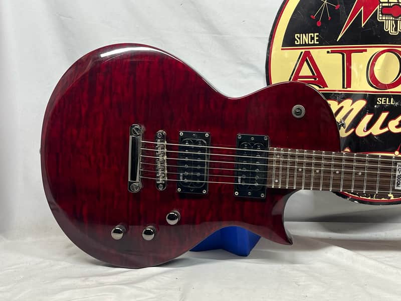 ESP LTD EC-100QM Singlecut HH Electric Guitar - Image 2