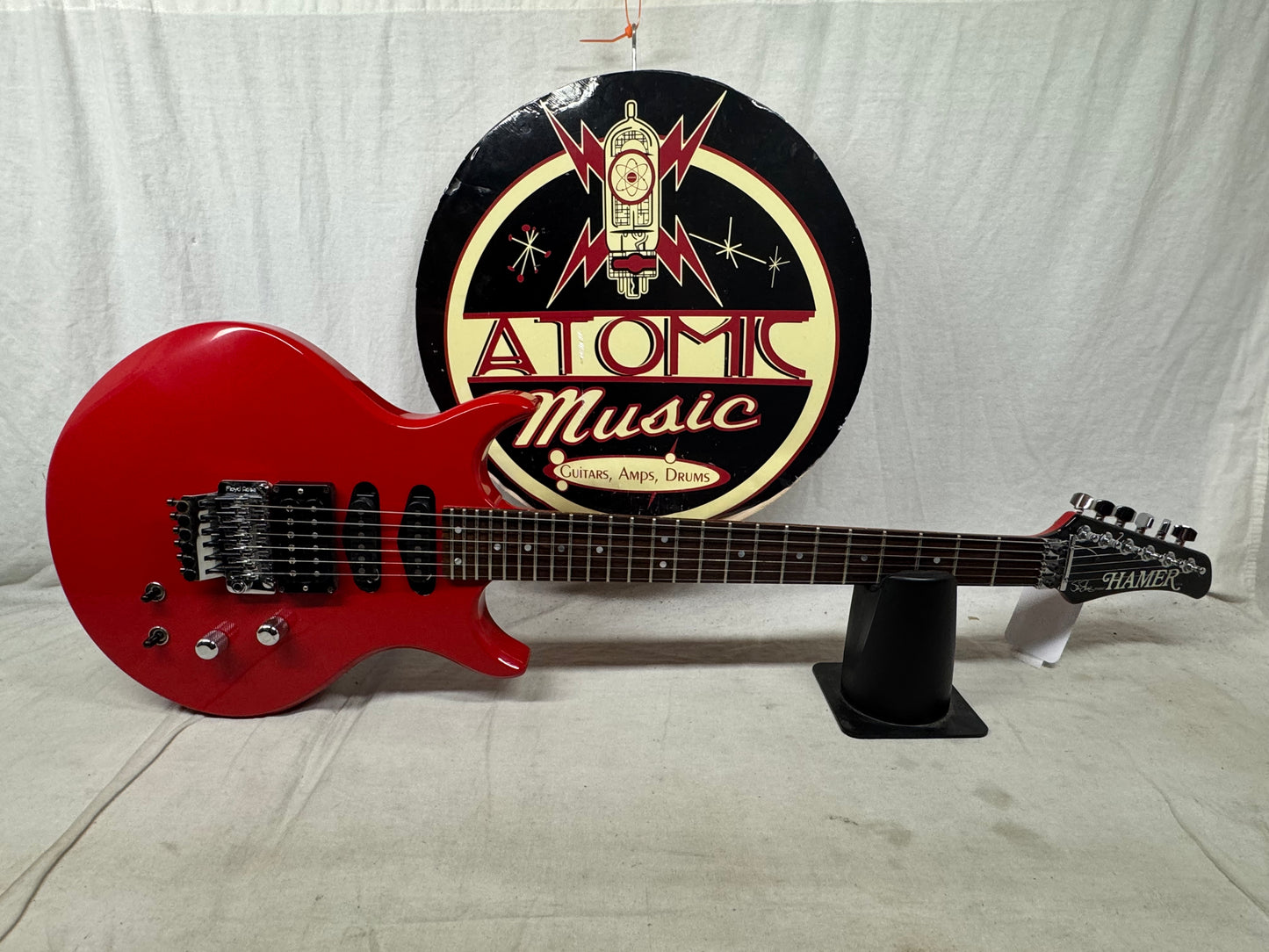 Hamer USA SS1 ss 1 Steve Stevens Signature Guitar with Case 1984 - Red
