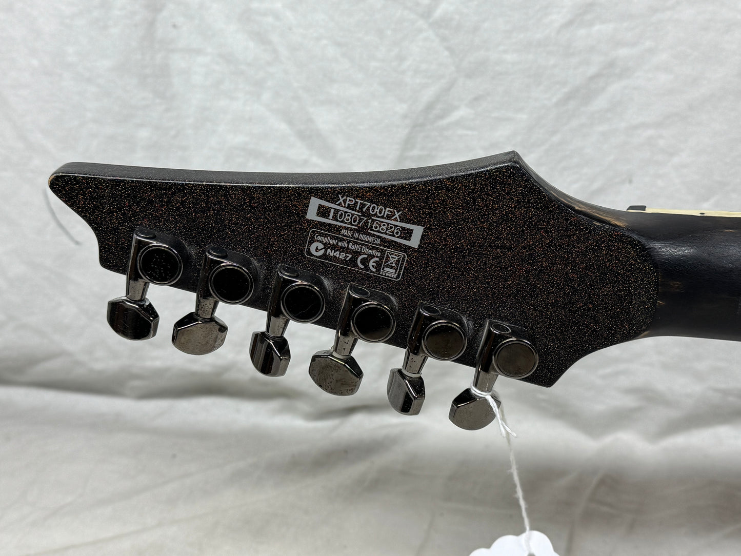 Ibanez X Xiphos Series XPT700FN xpt700 xpt 700 fn Guitar with Case - crack in body - Rusty Glitter Flat - sanded off in most areas - 2008