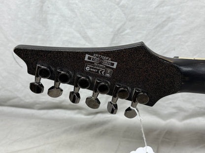 Ibanez X Xiphos Series XPT700FN xpt700 xpt 700 fn Guitar with Case - crack in body - Rusty Glitter Flat - sanded off in most areas - 2008