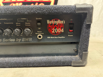 SWR WorkingMan's 2004 200 Watt Bass Amplifier Head - Local Pickup Only