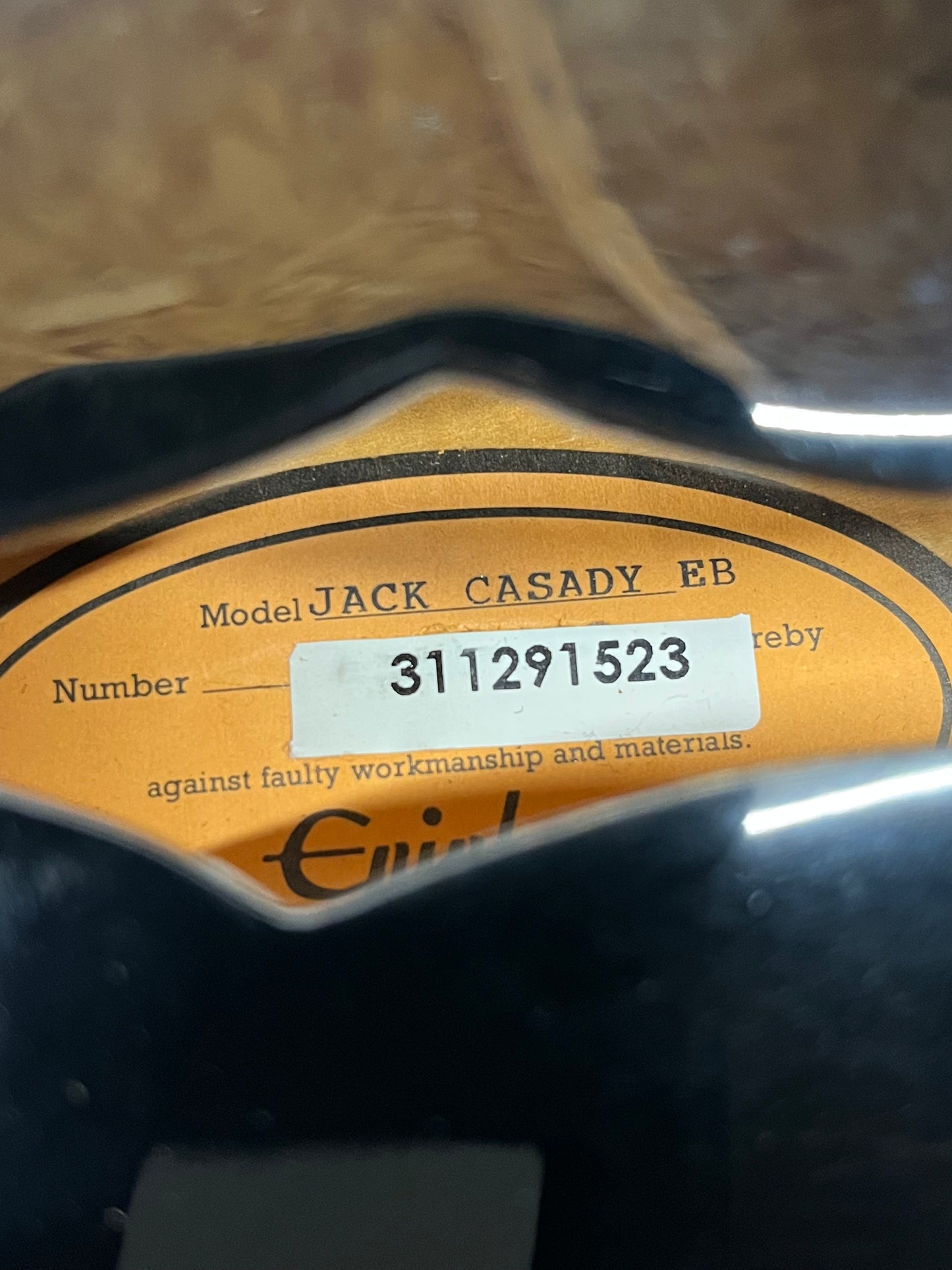 Epiphone Jack Casady Signature 4-String Semi-Hollow Body Electric Bass - Black