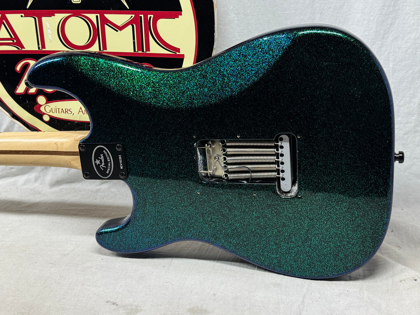 Fender Special Edition FSR Flip Flop Standard Stratocaster Guitar - upgraded! 2004 - Green-Blue