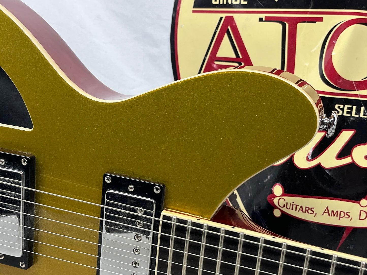 Agile Harm Semi-Hollow Body Electric Guitar - Gold Top
