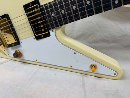 Gibson DSRVCWGH1 Limited Edition Reverse Flying V Guitar with Case 2007 - Alpine White