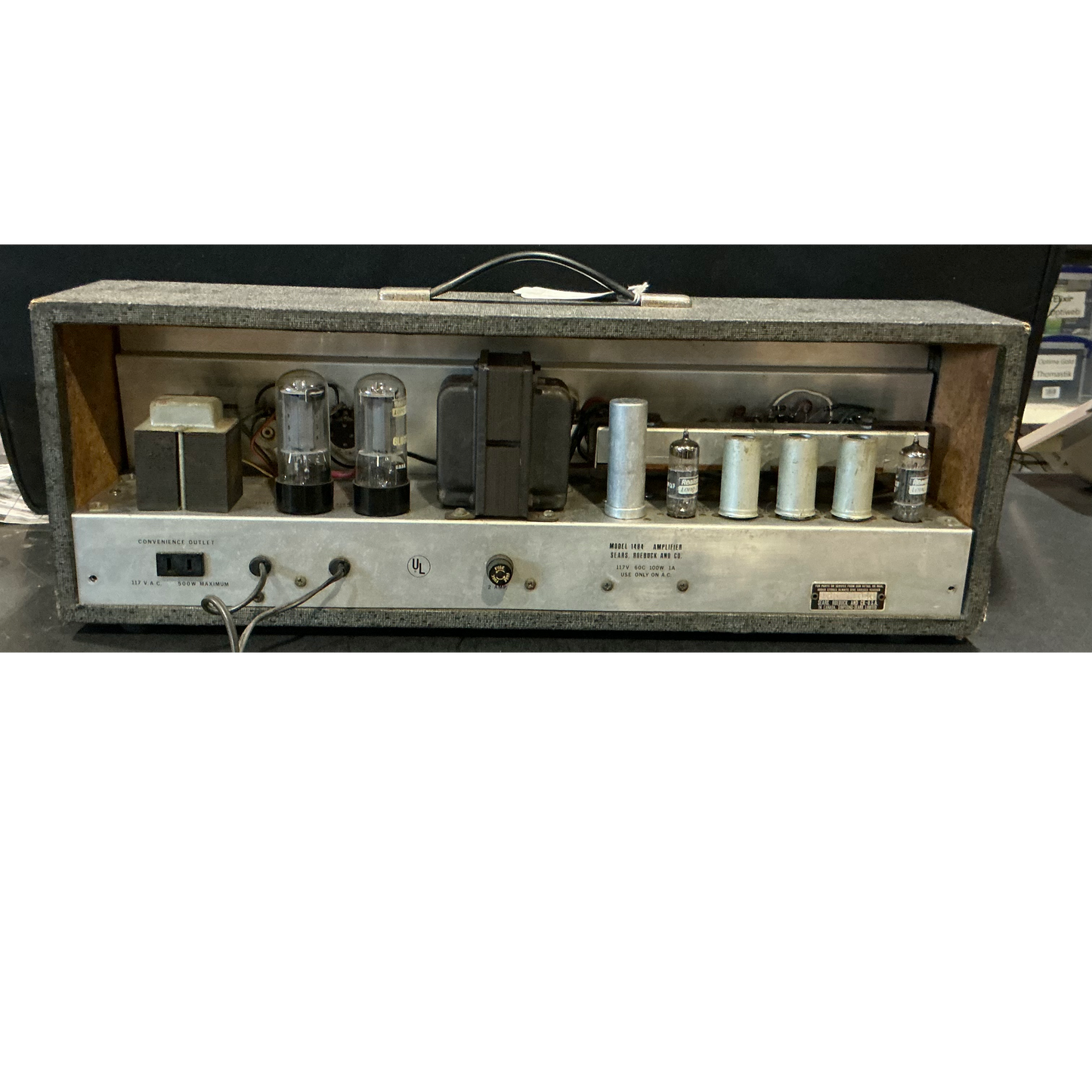 Sears Silvertone Model 1484 Twin Twelve Tube Guitar Amplifier Head - Local Pickup Only