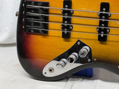 Fender Jaco Pastorius Jazz Bass Fretless 4-string J-Bass with Case 2005 - 3-Color Sunburst / Pau Ferro fingerboard