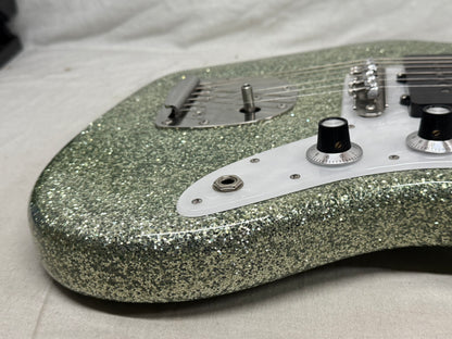 Shelton Electric Instruments Custom GalaxyFlite galaxy flite Guitar with Case 2022 - Mermaid Sea Glass Sparkle