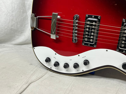 Silvertone Jupiter 1423 Redburst Reissue Singlecut Electric Guitar