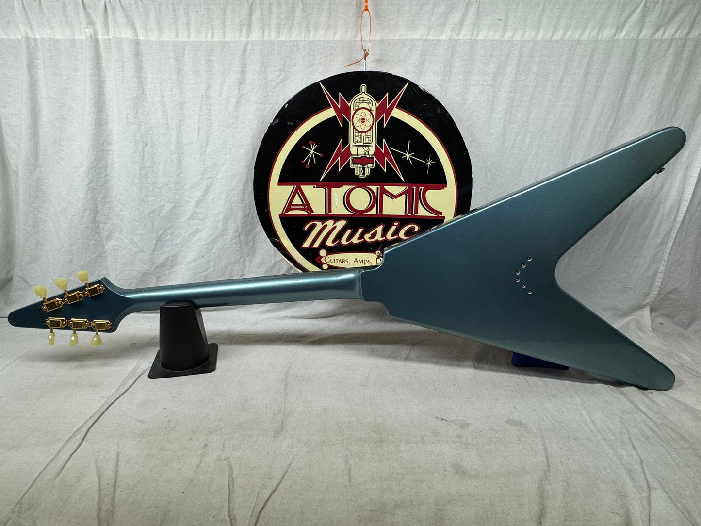 Gibson USA Custom Shop '59 1959 Reissue Flying V Guitar with COA + Case - Pelham Blue