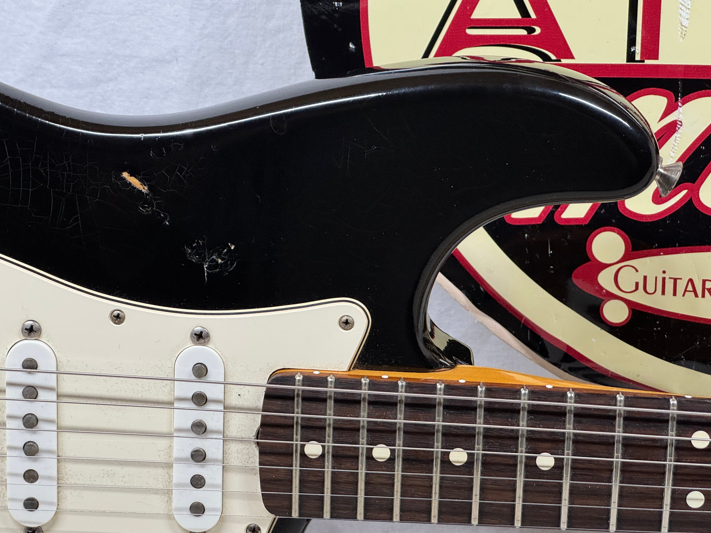 Fender USA Vintage Series '62 1962 Stratocaster Guitar with Case pot codes date to 1988 - Black / Rosewood fingerboard