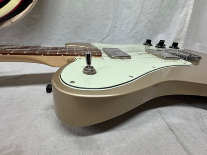 Fender Chris Shiflett Telecaster Deluxe Guitar with Case 2019 - Shoreline Gold / Rosewood fingerboard