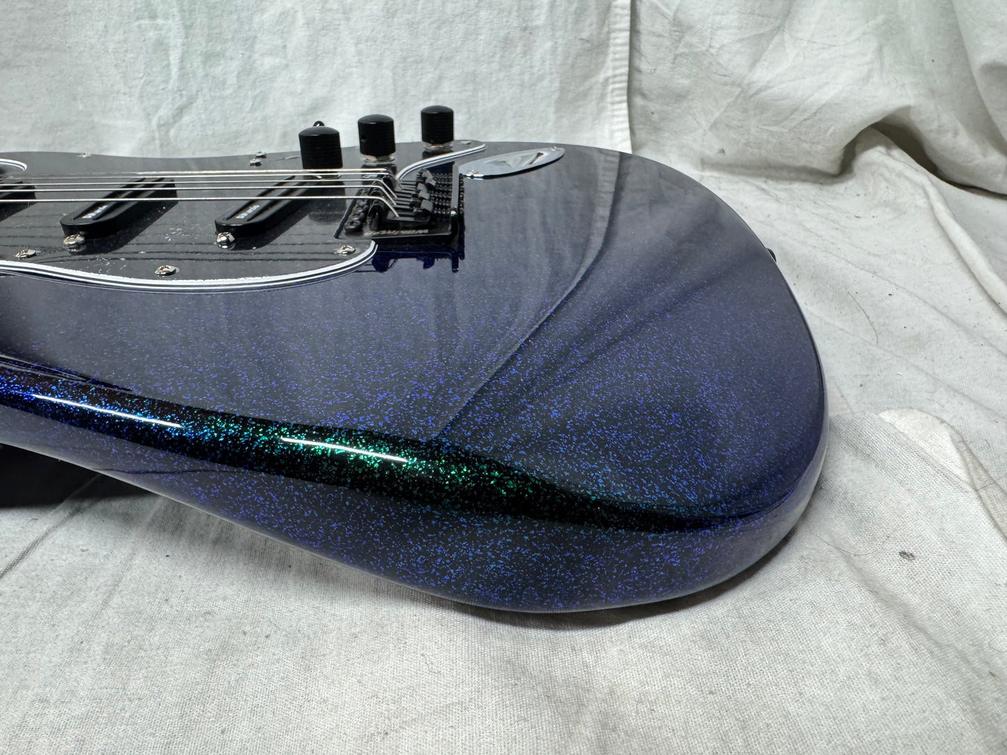 Fender Special Edition FSR Flip Flop Standard Stratocaster Guitar - upgraded! 2004 - Green-Blue