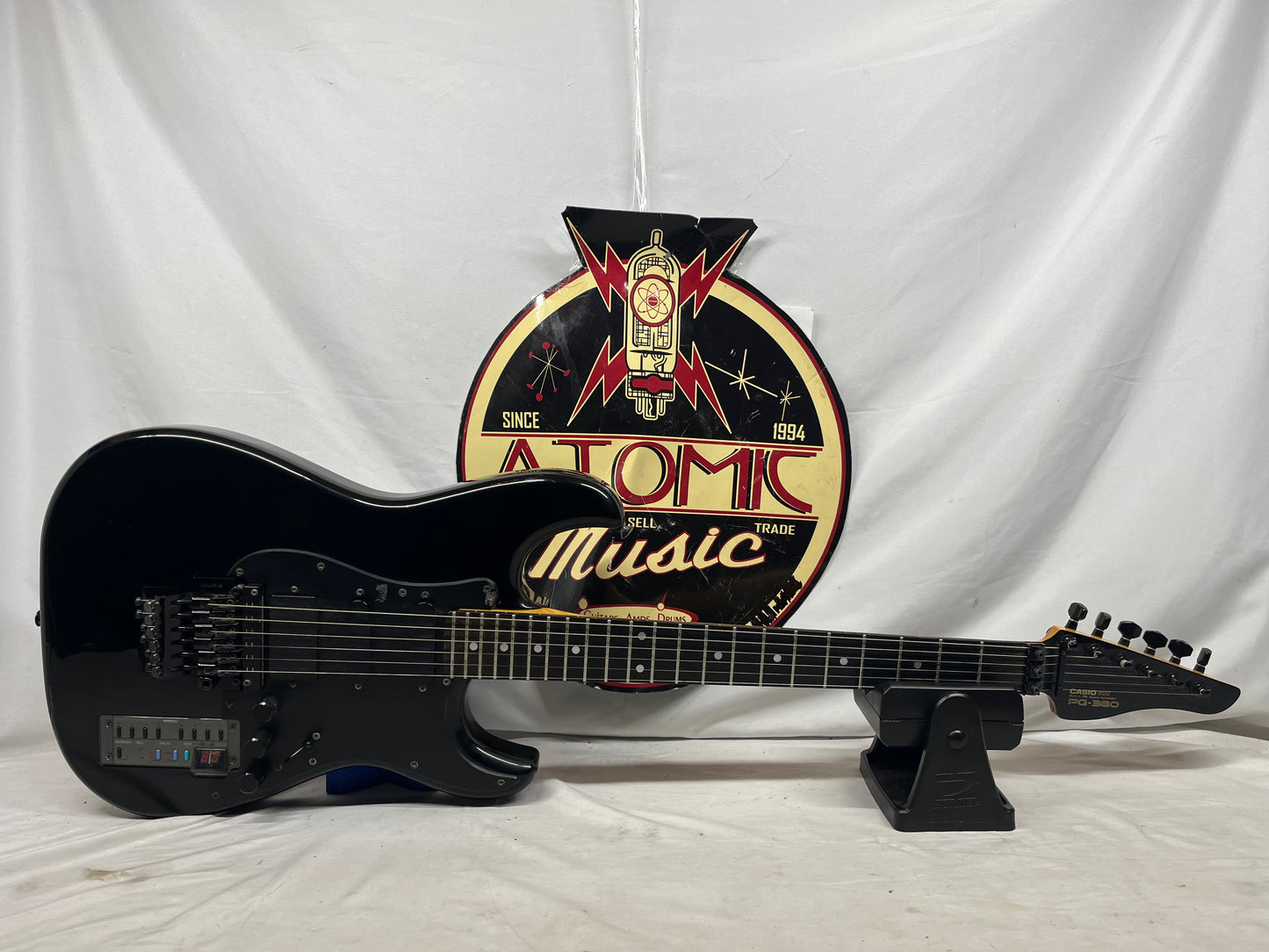 Casio PG-380 Electric Guitar Synthesizer 1980s - Black