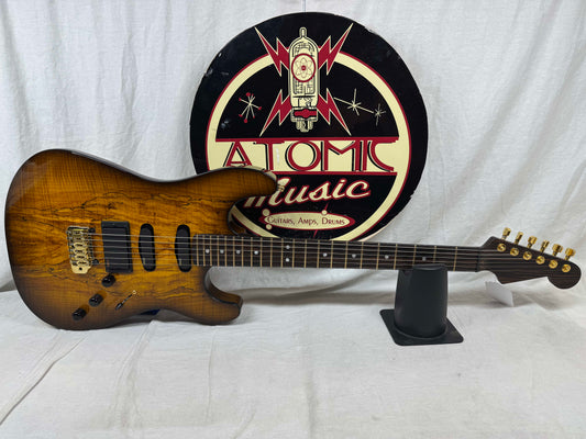Warmoth S-style HSS Guitar with EMG Pickups by Houston Electric Guitar Jerry DeLue