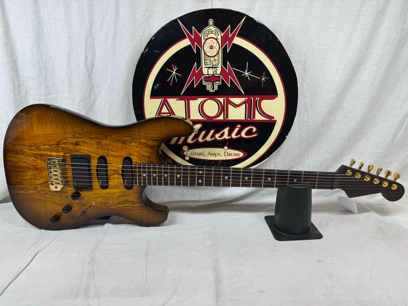 Warmoth S-style HSS Guitar with EMG Pickups by Houston Electric Guitar Jerry DeLue