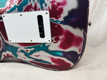 James Tyler Los Angeles Custom Shop Classic HSS S-style Guitar with Case - Psychedelic Vomit - s/n: 2158
