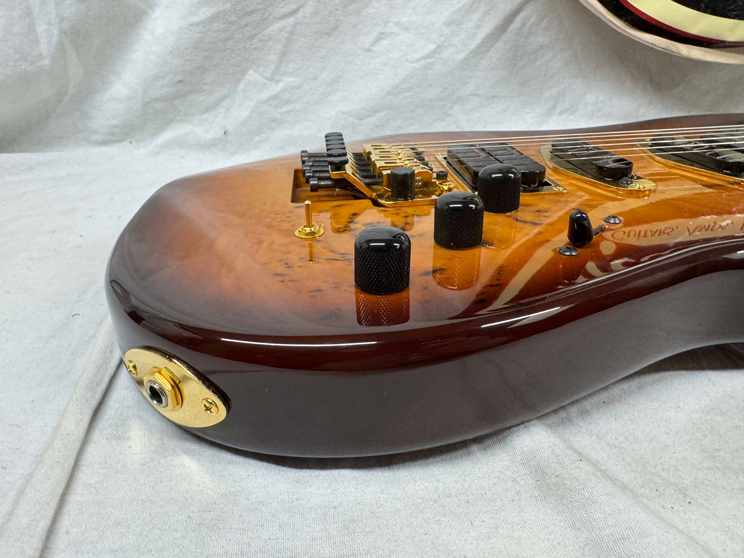 Warmoth S-style HSS Guitar with Lace Sensor Hot Gold Pickups by Houston Electric Guitar Jerry DeLue