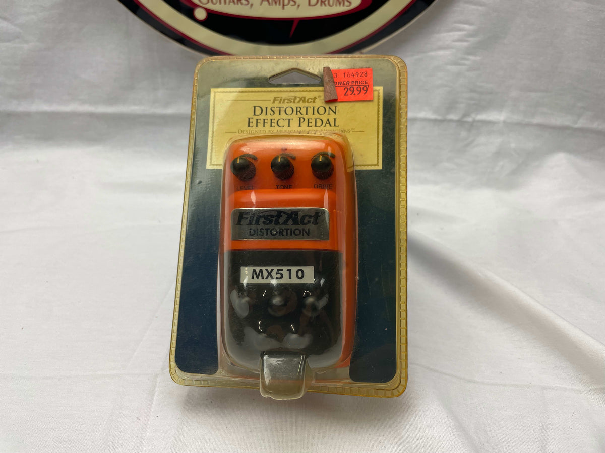 First Act MX510 Distortion Pedal in original packaging 2004