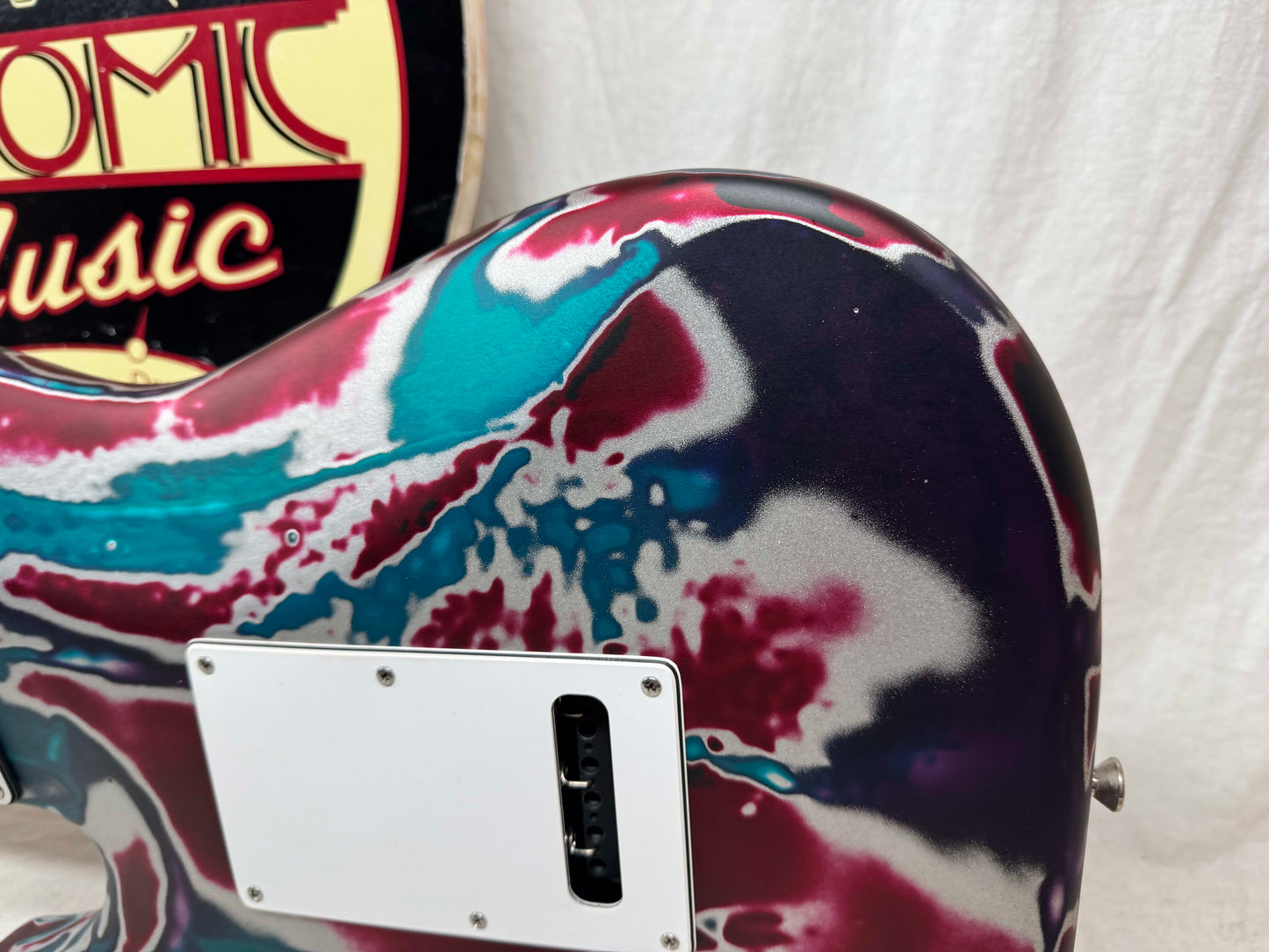 James Tyler Los Angeles Custom Shop Classic HSS S-style Guitar with Case - Psychedelic Vomit - s/n: 2158