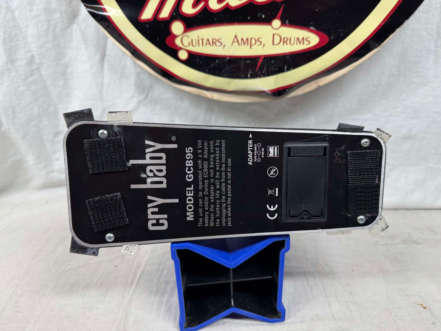 Dunlop GCB95 GCB-95 Cry Baby crybaby Wah Pedal - Rev I Circuit - mssing rubber feet