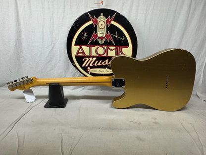 Fender USA Custom Shop Limited Edition Full Throttle Esquire Relic Telecaster Guitar with Case 2003 - Gold / Maple neck