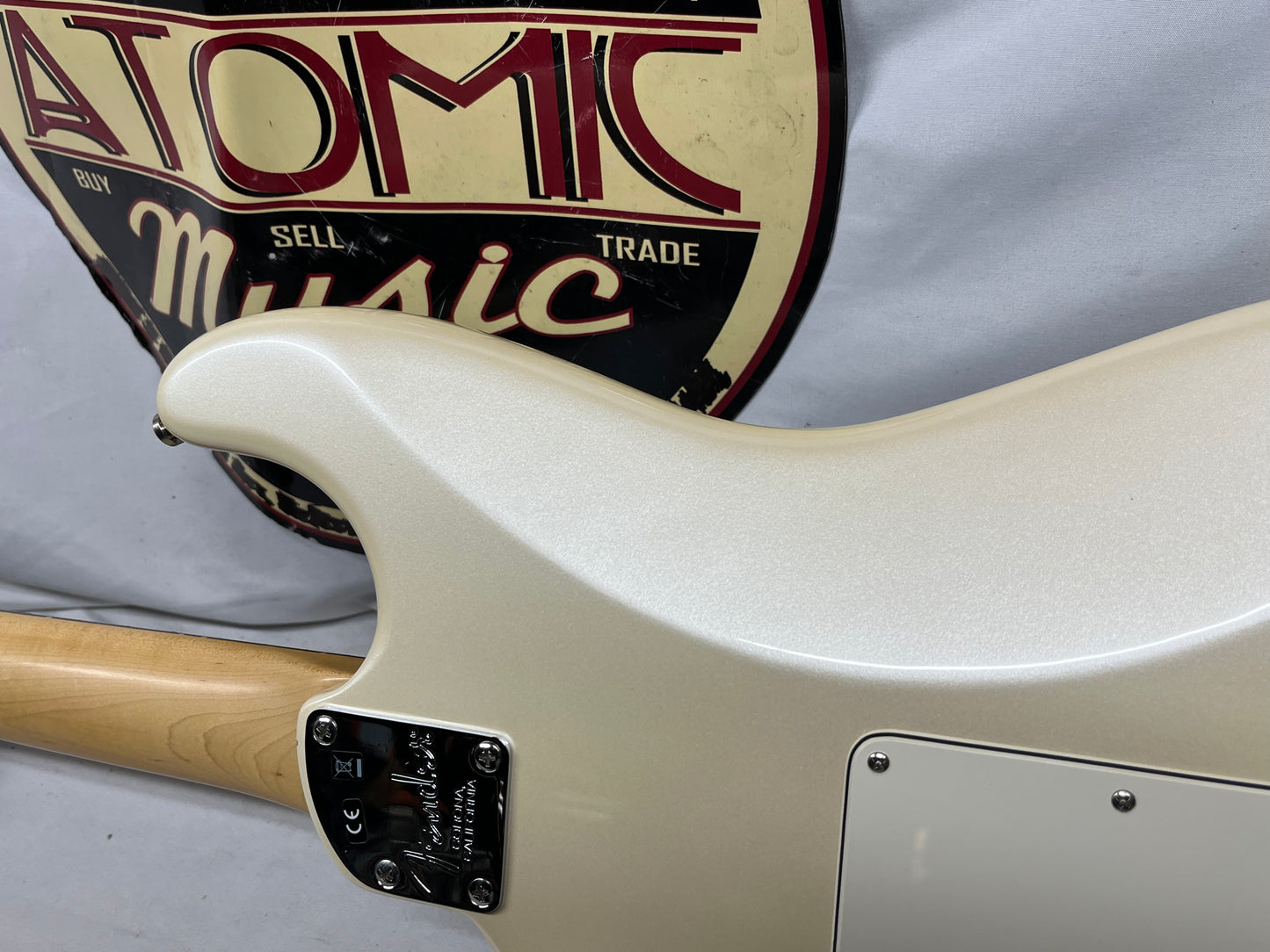 Fender American Elite Stratocaster Strat Electric Guitar - Olympic Pearl