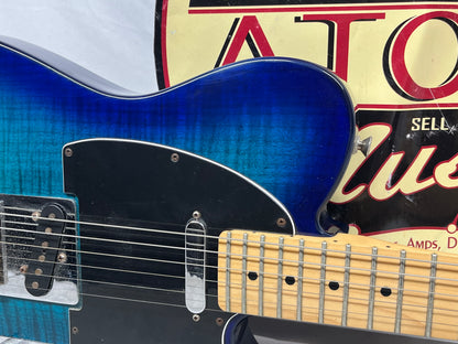 Fender Limited Edition Player Telecaster Plus Top Electric Guitar MIM - Made in Mexico - Blue Burst