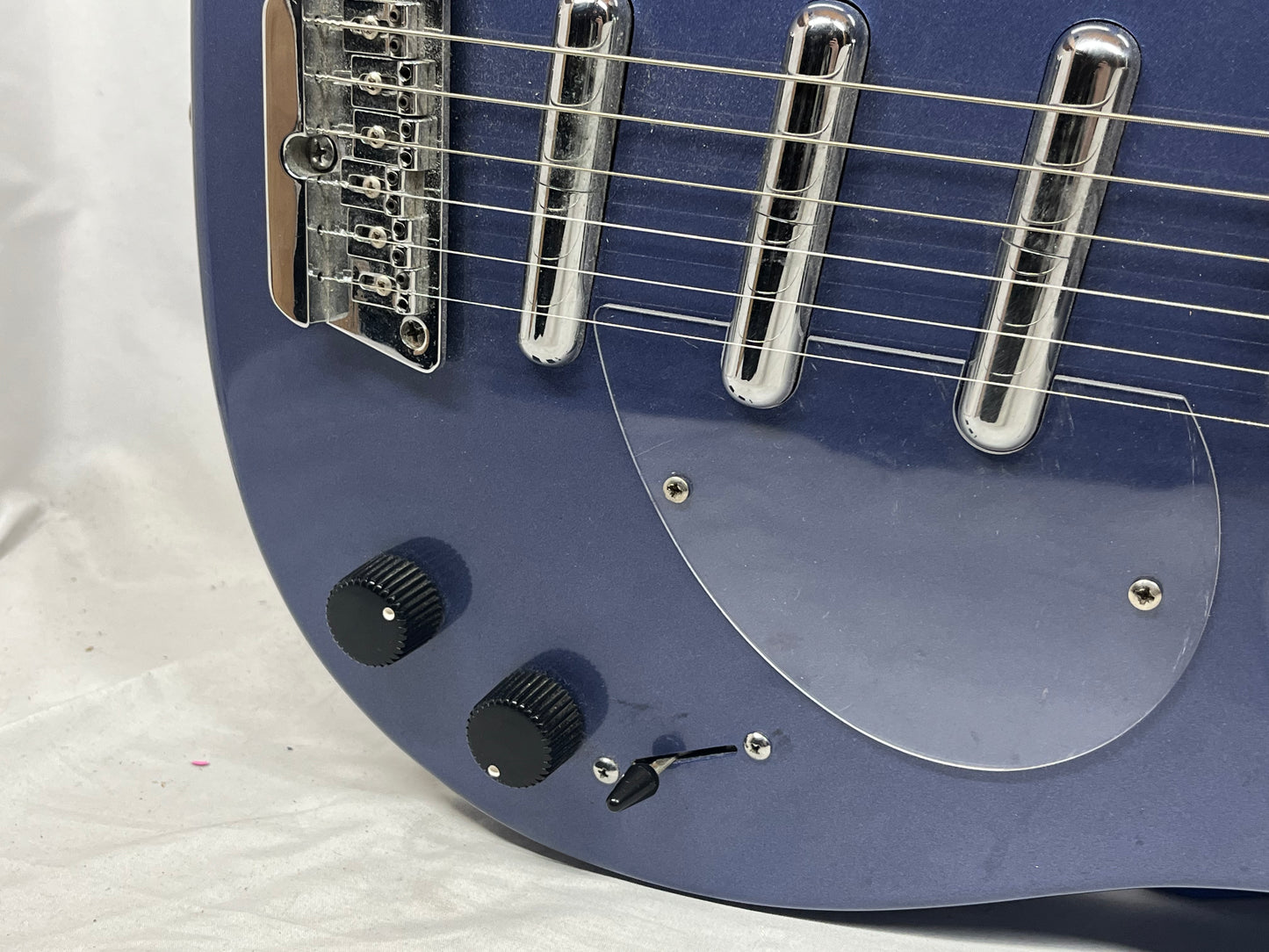 Danelectro RARE Longhorn Doublecut Electric Guitar with Case - Too Blue