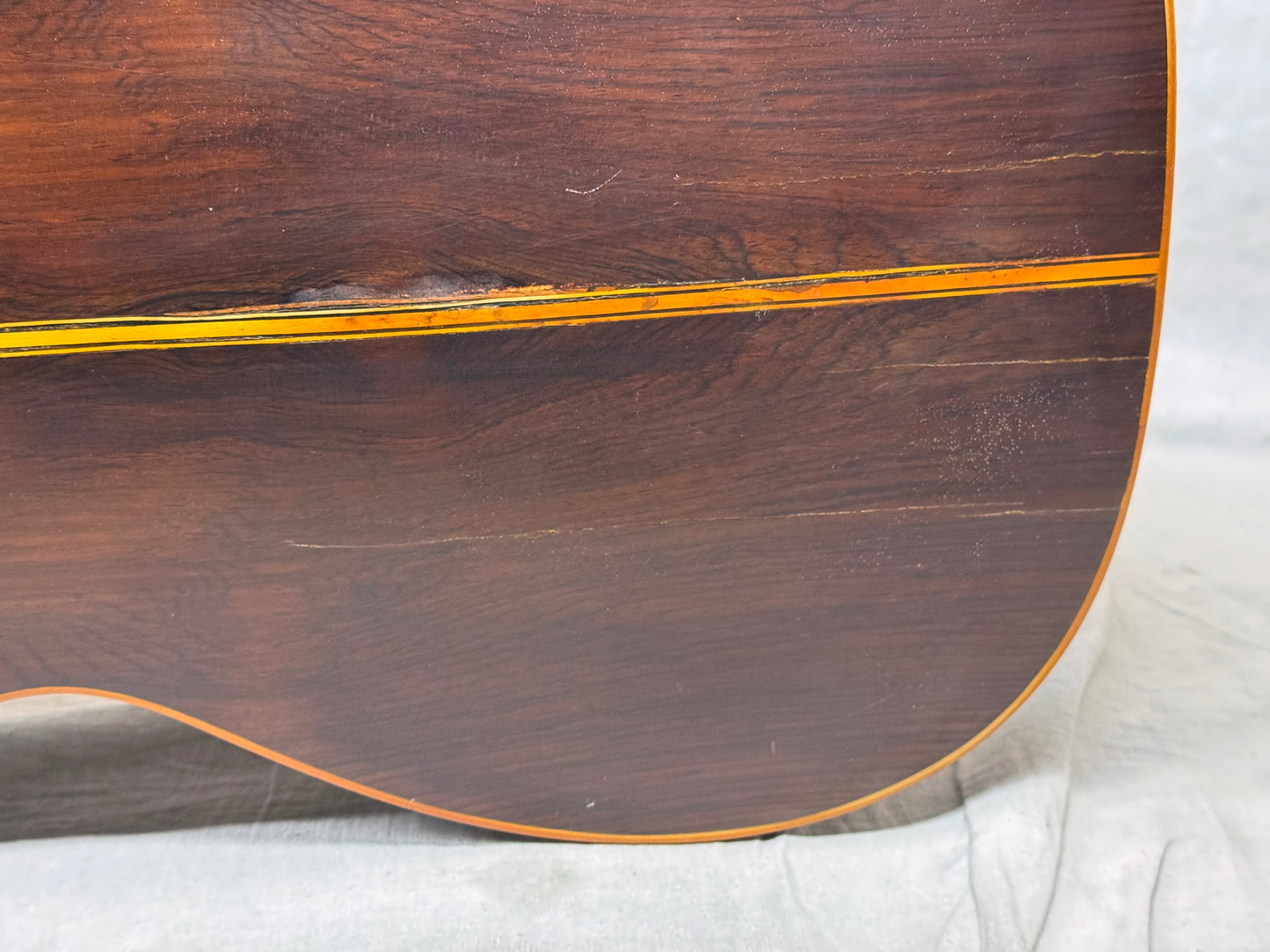 Unknown Builder Parlor Acoustic Guitar with Case late 1800s - early 1900s