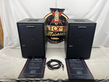Red Sound Elis.8 Stereo Bundle FR/FR Full Range Flat Response Active and Passive Speaker Cabinets Pair