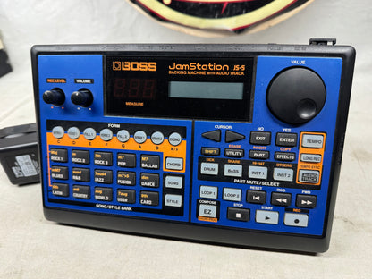 Boss JS-5 js5 JamStation Backing Machine & Song Composer with Power Supply 2000