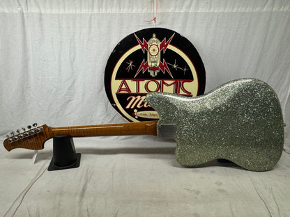 Shelton Electric Instruments Custom GalaxyFlite galaxy flite Guitar with Case 2022 - Mermaid Sea Glass Sparkle