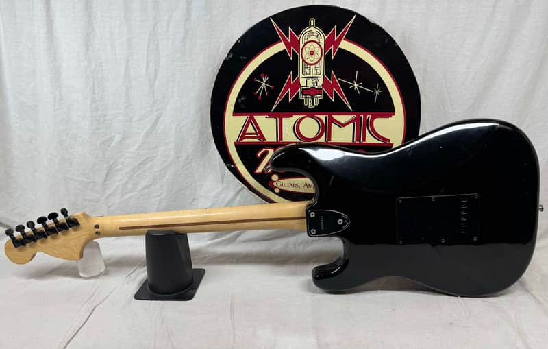 Squier by Fender MIJ Made In Japan Stratocaster Guitar with Floyd Rose + EMGs Upgrades + Case - Image 8