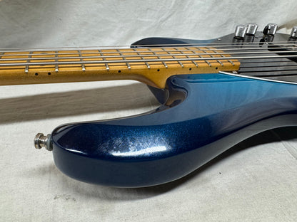 Ernie Ball Music Man StingRay sting ray 5H 5-string Bass with Case 2001 - Blue Dawn