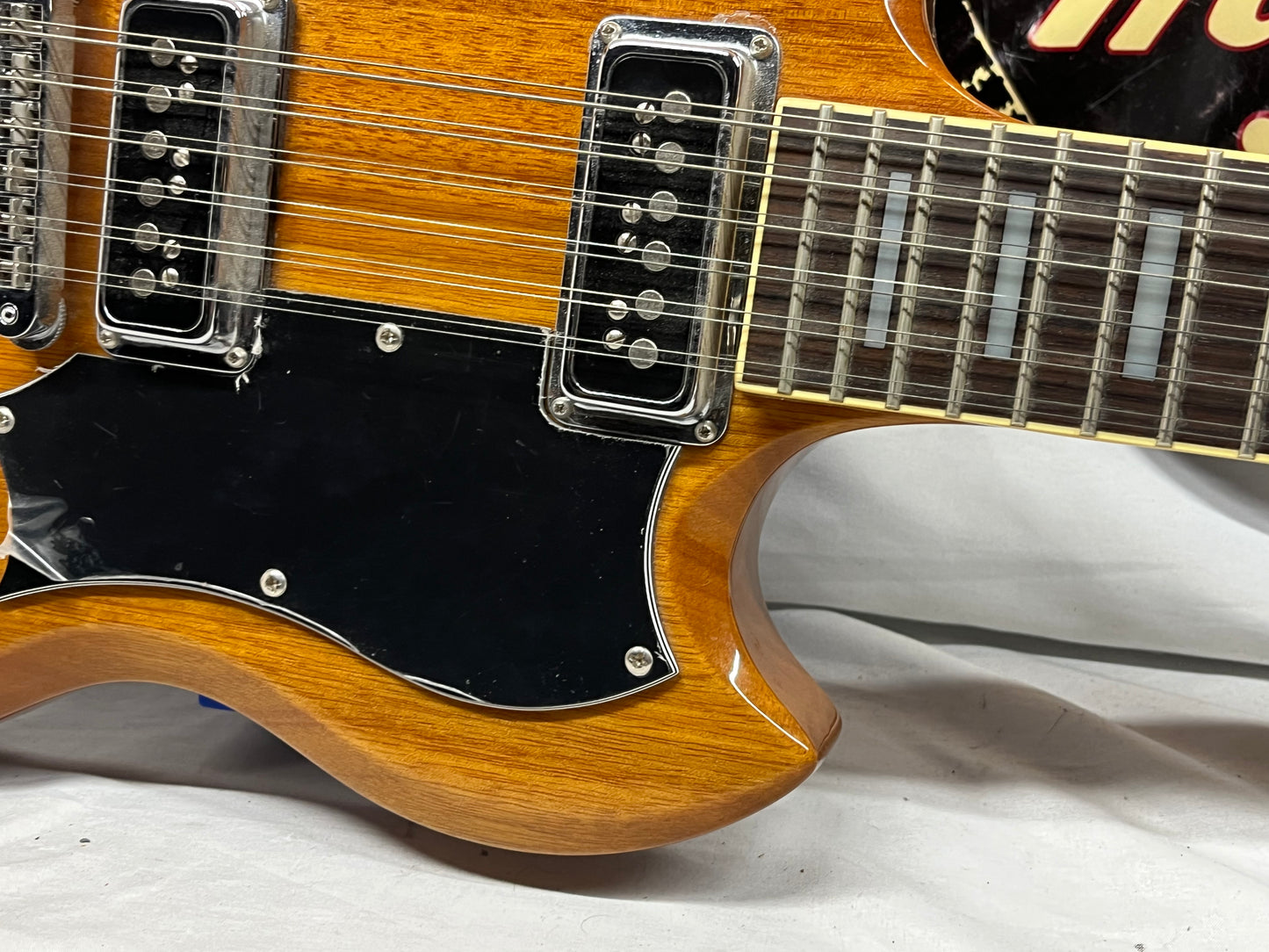 DeArmond S-73 12-String Doublecut Electric Guitar - Natural