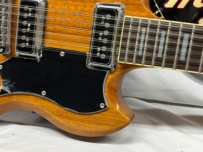 DeArmond S-73 12-String Doublecut Electric Guitar - Natural