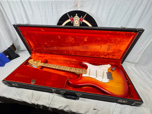 Fender USA Stratocaster Guitar with Case - neck has been re-fin'd / re-fretted / re-shaped 1982